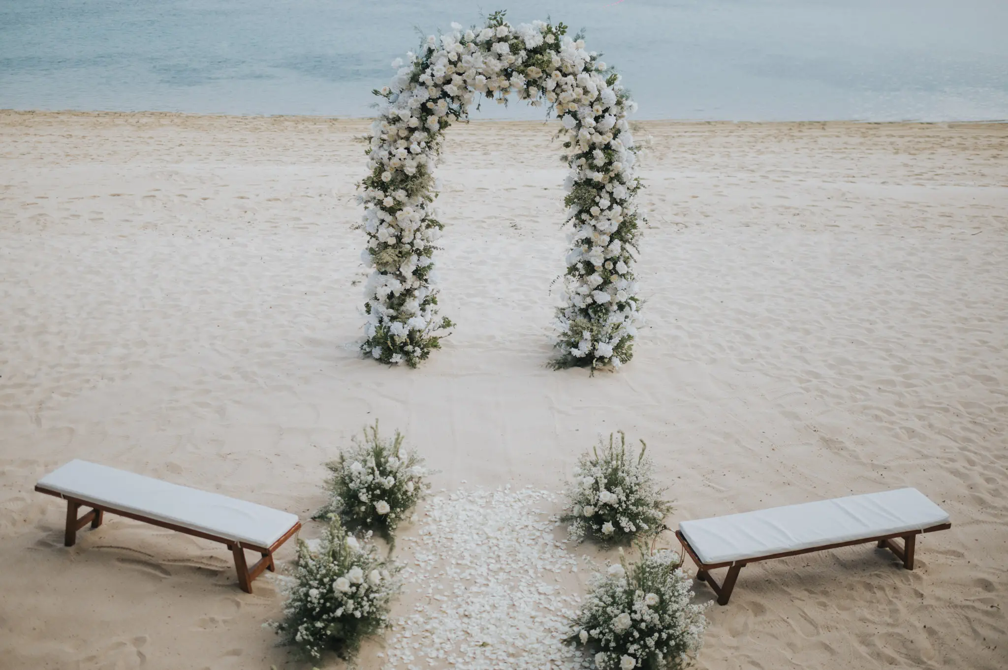 Elopement wedding at samabe beach cave