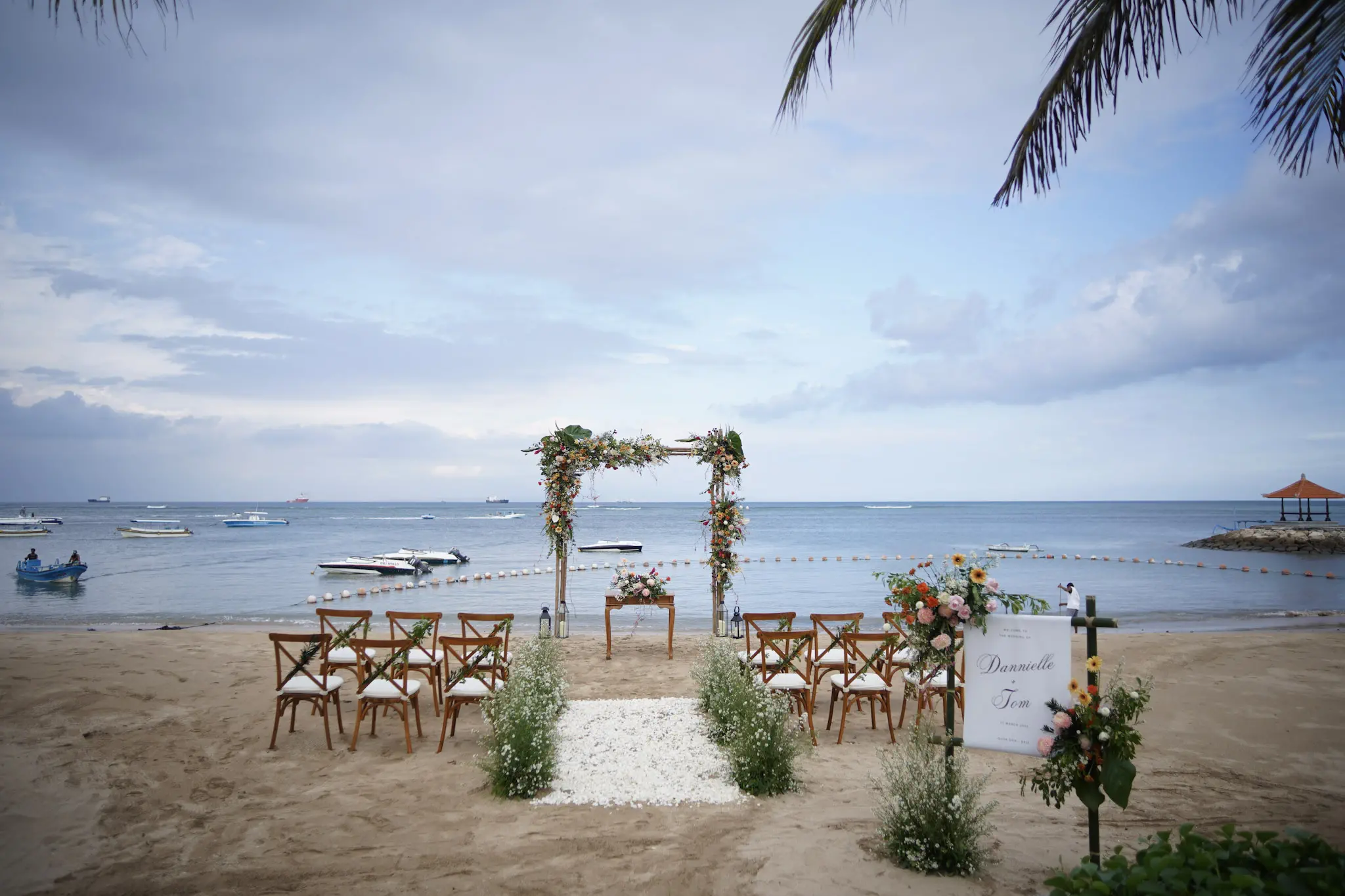 Signature beach wedding at sadara