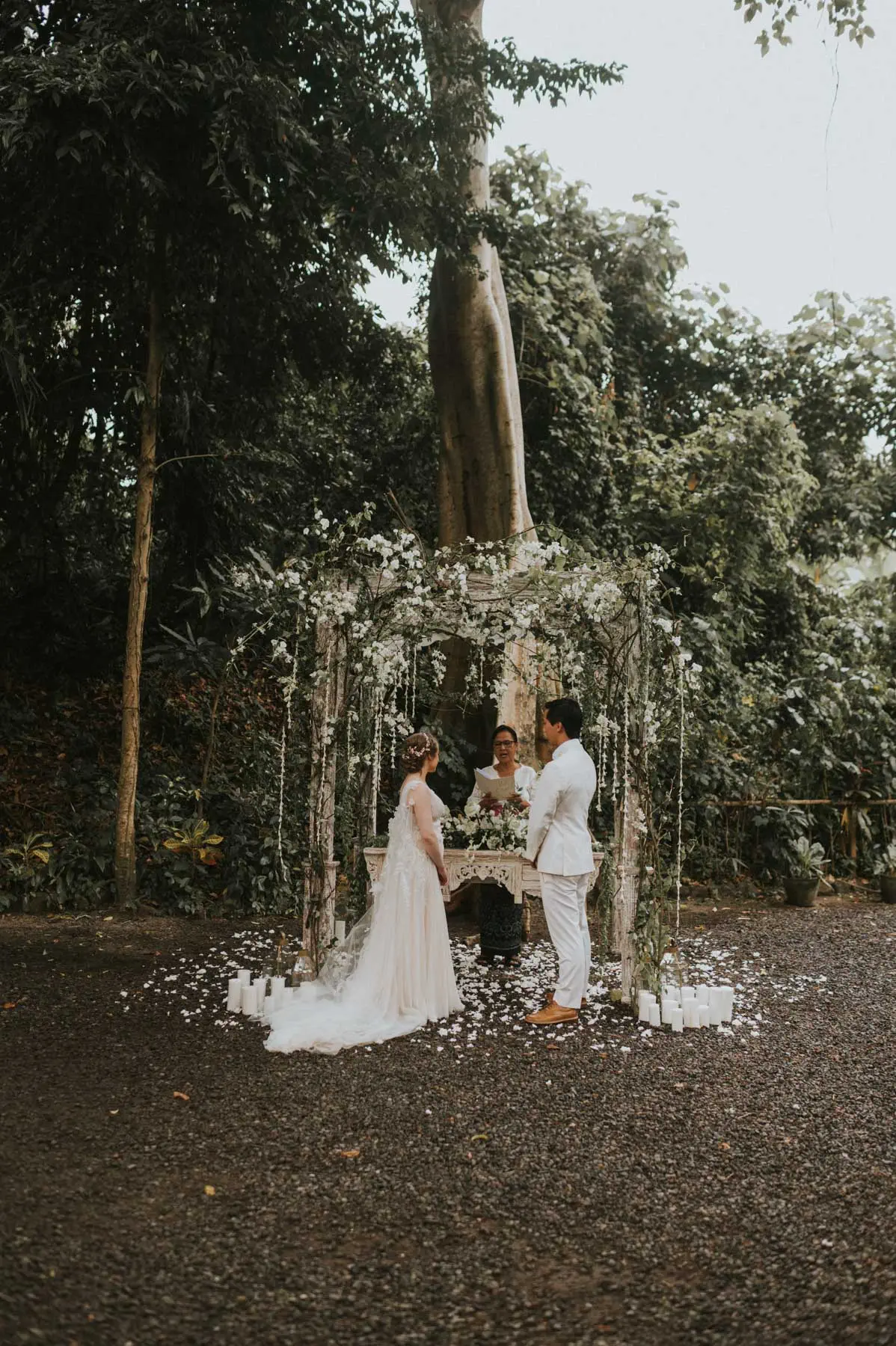 Elopement jungle wedding in canggu