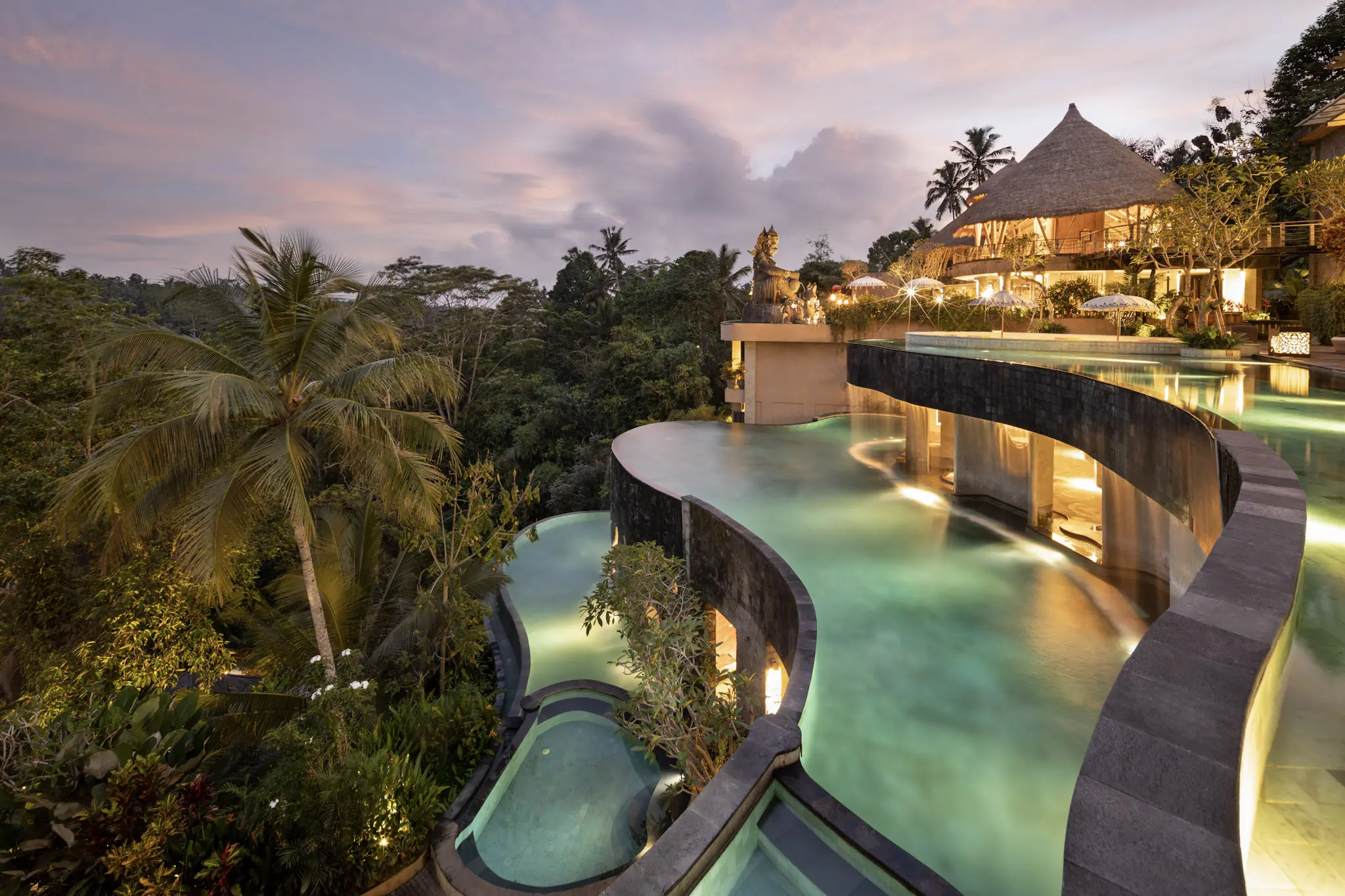 Majestic bamboo chapel in ubud amora bali wedding