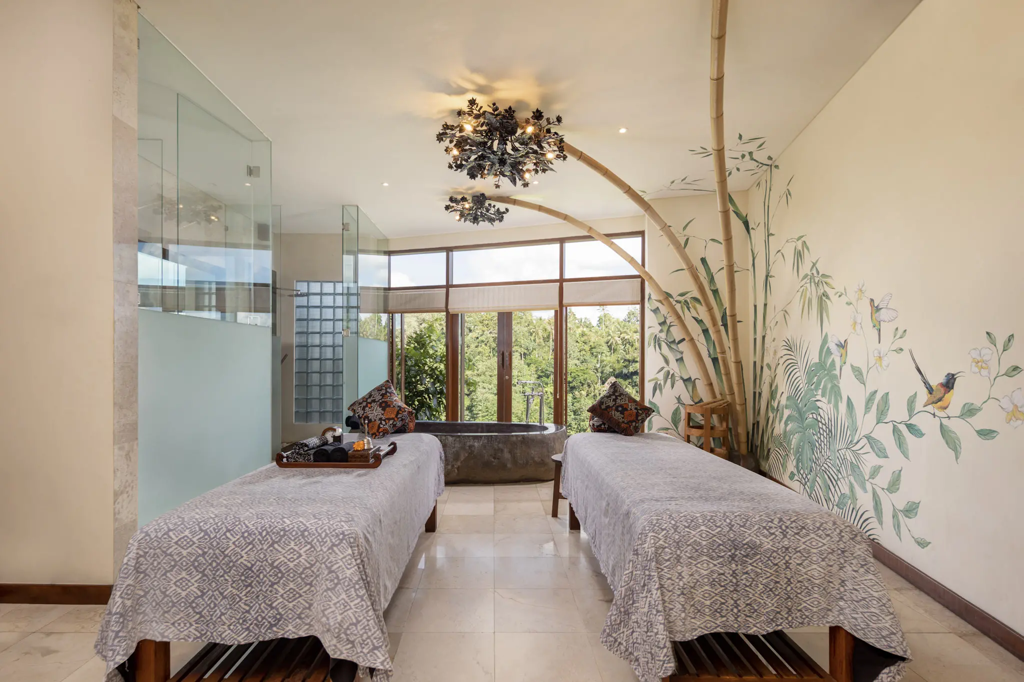 Majestic bamboo chapel in ubud amora bali wedding