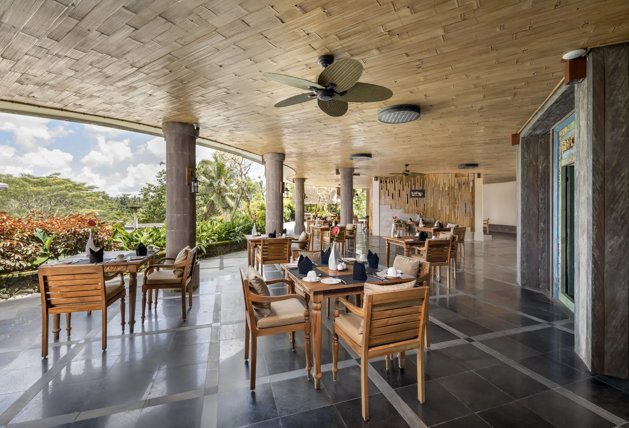 Majestic bamboo chapel in ubud amora bali wedding