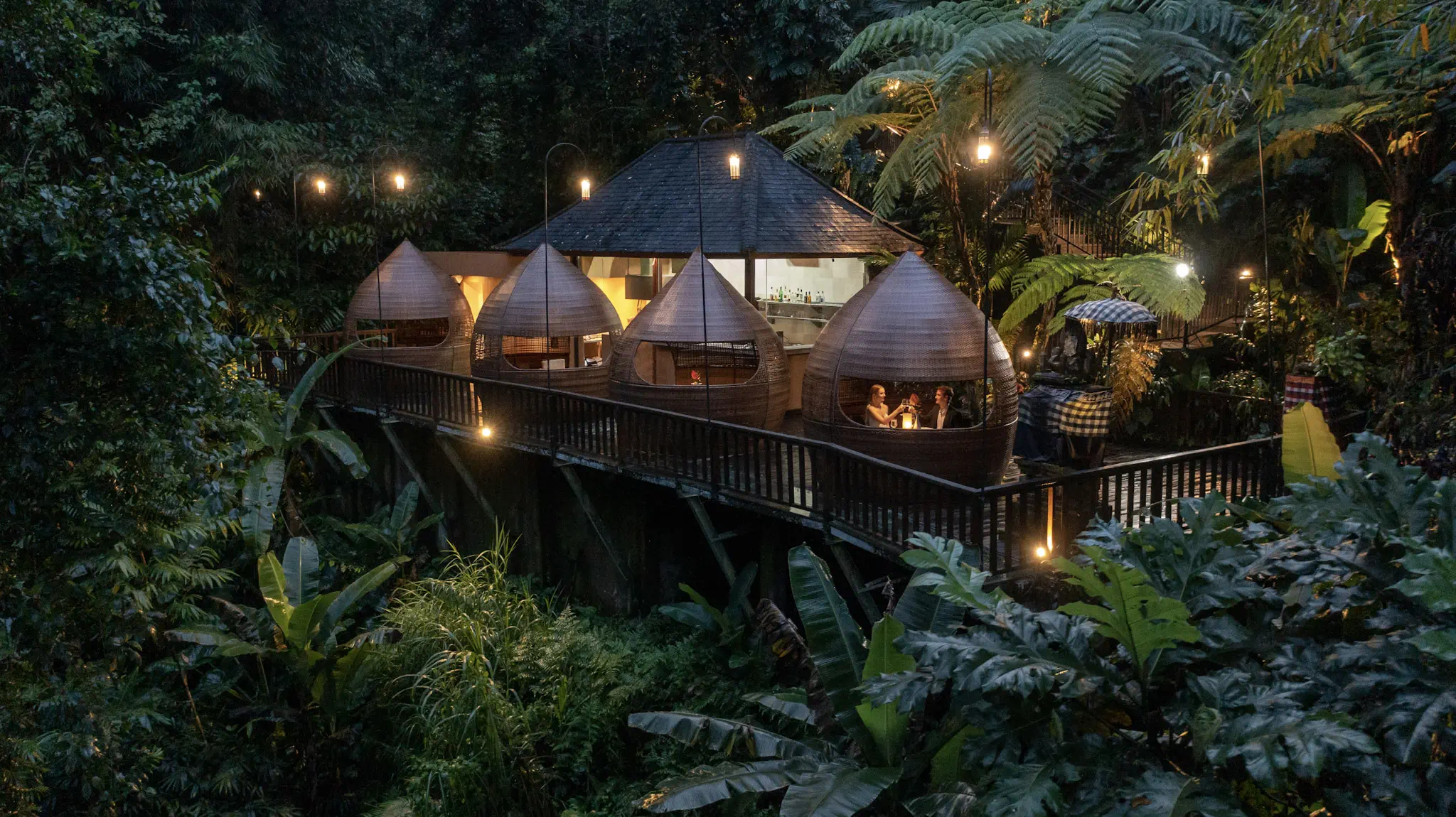 Majestic bamboo chapel in ubud amora bali wedding