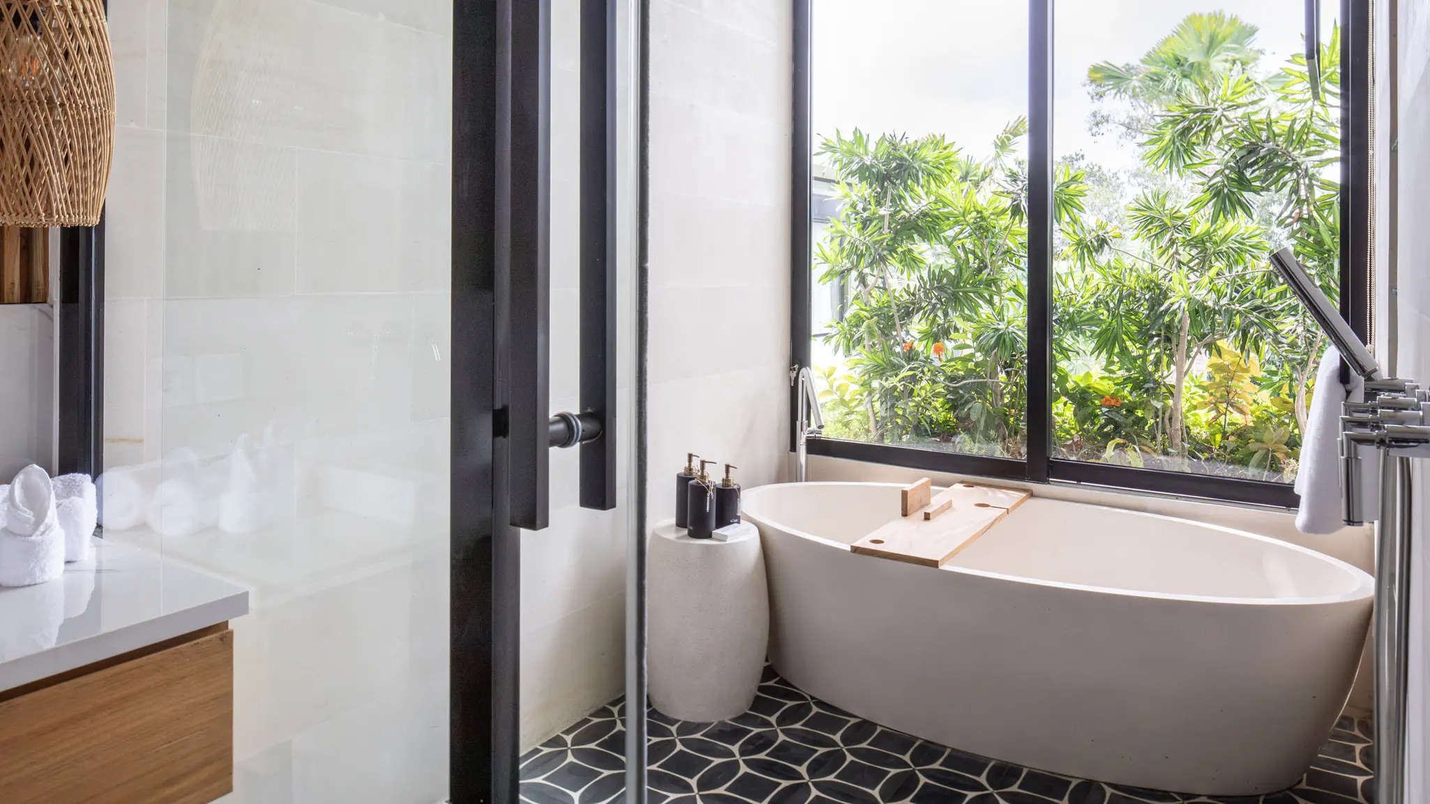 Modern garden wedding in villa norbu