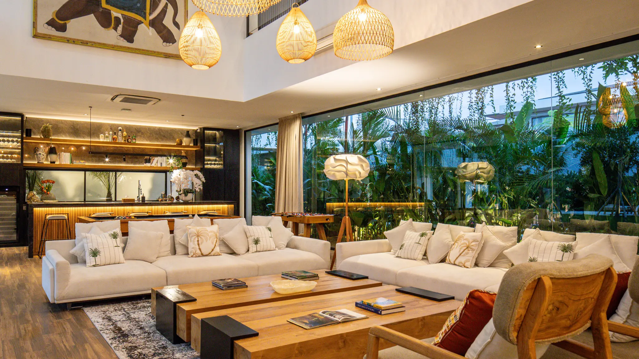 Modern garden wedding in villa norbu