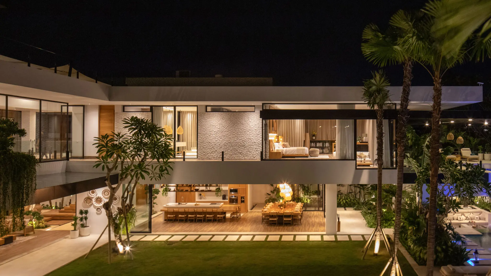 Modern garden wedding in villa norbu