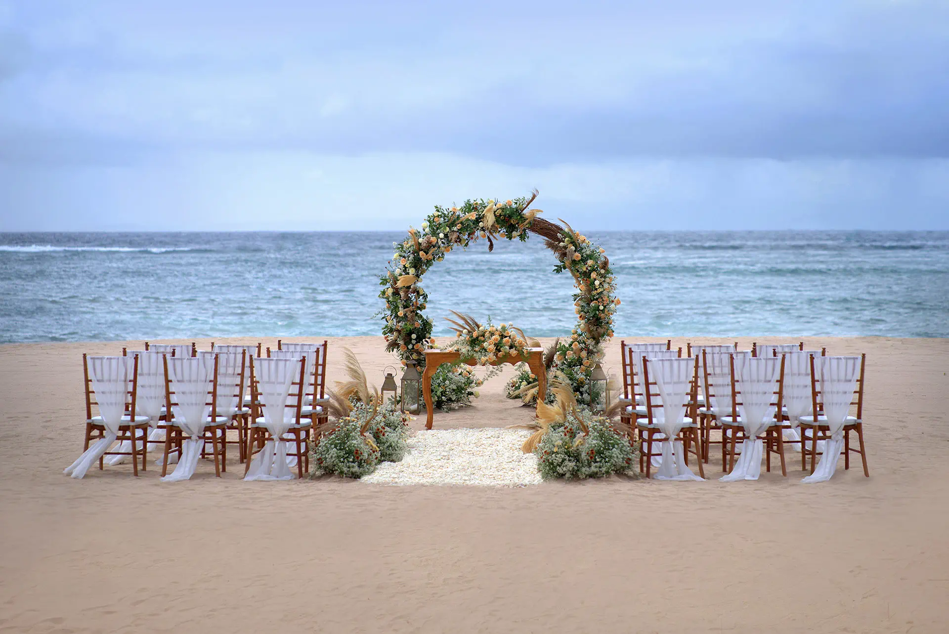 Simple elegant beach wedding in nusa dua beach hotel